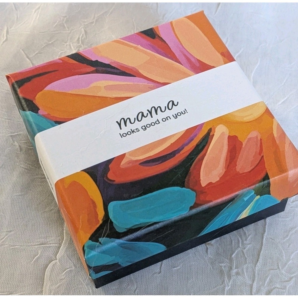 Mama Necklace Bump Box Gold Filled Looks Good On You Bumplife Push Gift 20" - Picture 2 of 9